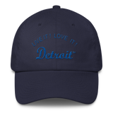 LIVE IT LOVE IT Detroit Bayside Cotton Cap in royal blue letters