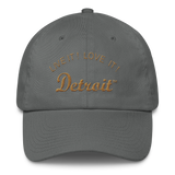 LIVE IT LOVE IT Detroit Bayside Cotton Cap in old gold letters