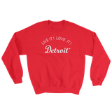LIVE IT LOVE IT Detroit Sweatshirt with white letters